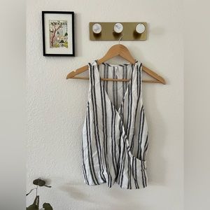 RVCA Striped Tank - size: small